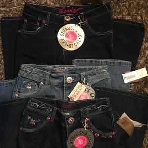 Girls Bling Levi’s NWT SIZE 12